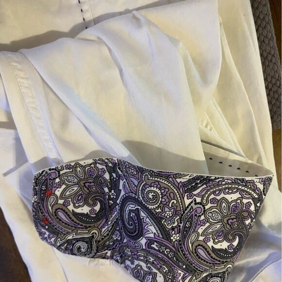 7 Downie Street White Button Down Dress Shirt Men's Size Small - Picture 9 of 15